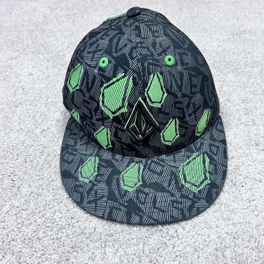 Volcom Hat Men’s Gray Black Green 7 1/4